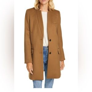 NWOT Veronica Beard Wool Blend Car Coat sz 12 Camel color